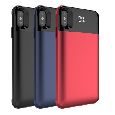 Strong suction wireless Battery case for iphone X XS 5000mAh fast charging wireless Power case for iphone XS